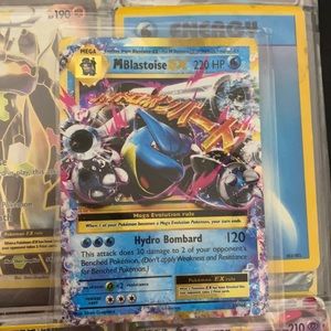 (MEGA BLASTOIS EX) *RARE POKÉMON CARD*